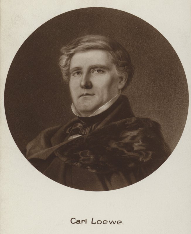 Portræt af Carl Loewe af English School