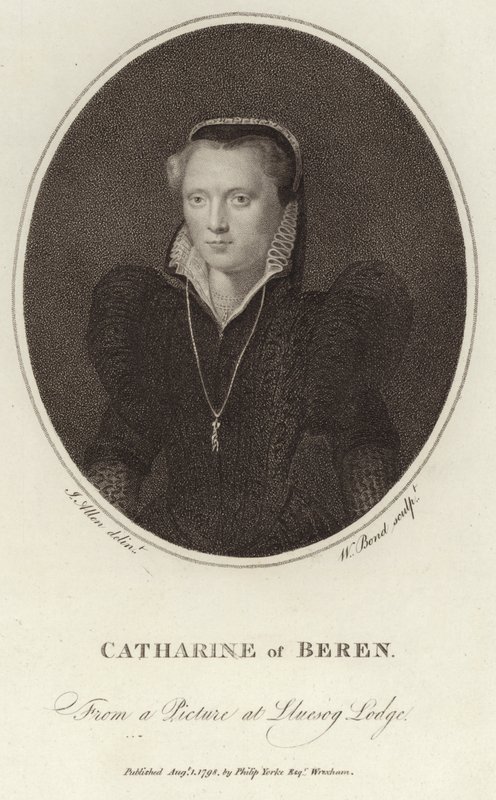Portræt af Catharine af Beren af English School