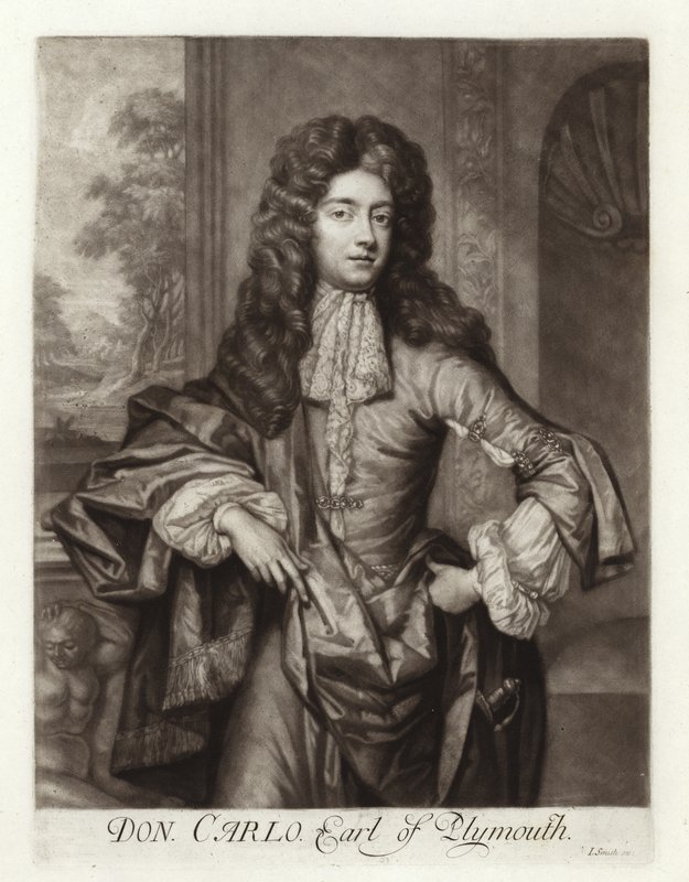Portræt af Charles Fitzcharles, jarl af Plymouth af English School