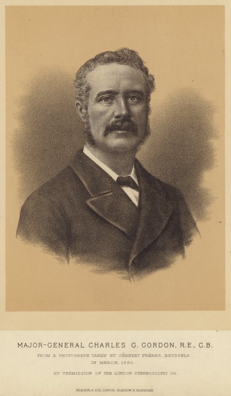 Portræt af Charles George Gordon af English School