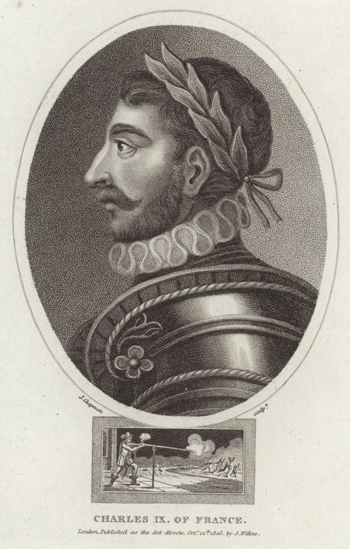 Portræt af Charles IX af Frankrig af English School