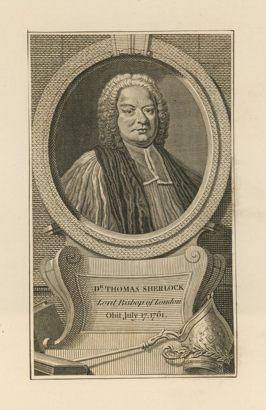 Portræt af Dr. Thomas Sherlock, af English School