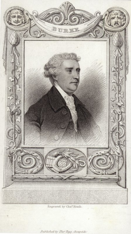 Portræt af Edmund Burke af English School