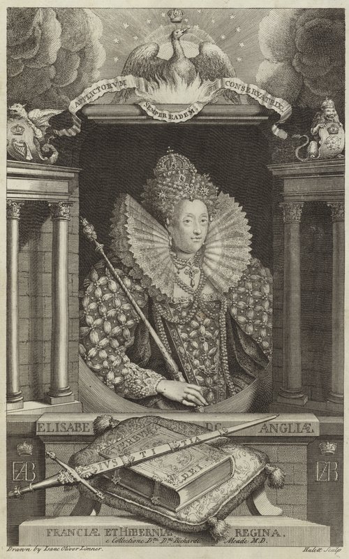 Portræt af Elizabeth I af England af English School