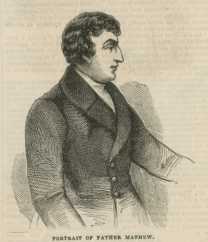 Portræt af fader Theobald Mathew af English School