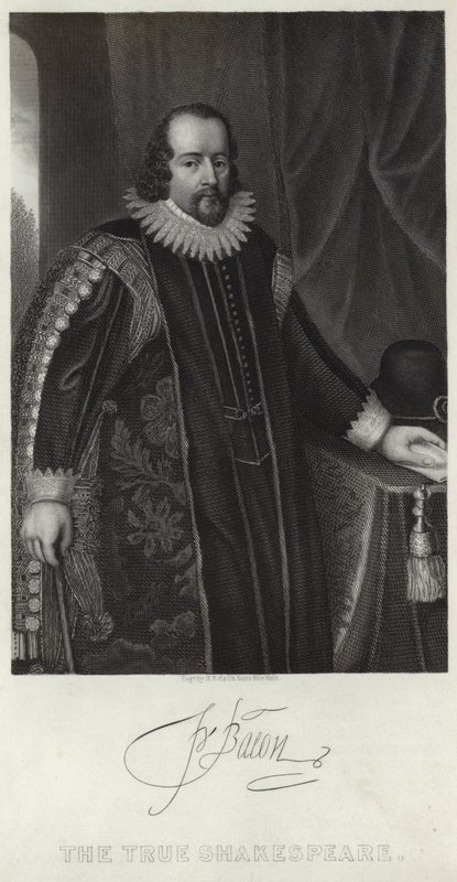 Portræt af Francis Bacon af English School