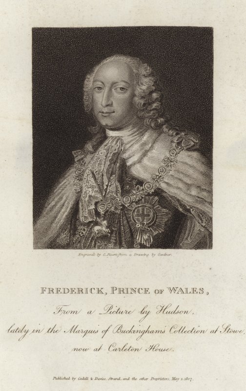Portræt af Frederick Louis, Prince of Wales af English School