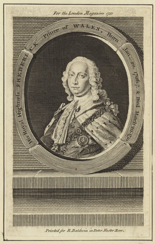 Portræt af Frederick, Prince of Wales af English School