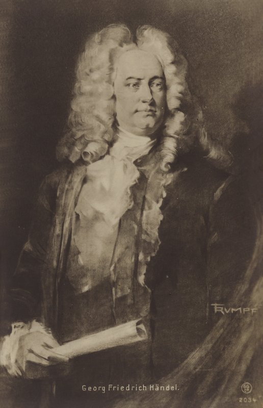 Portræt af Georg Friedrich Händel af English School
