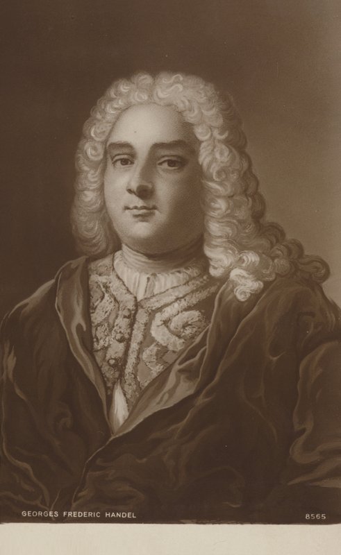 Portræt af Georg Friedrich Händel af English School