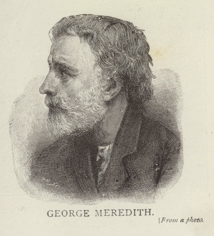 Portræt af George Meredith af English School