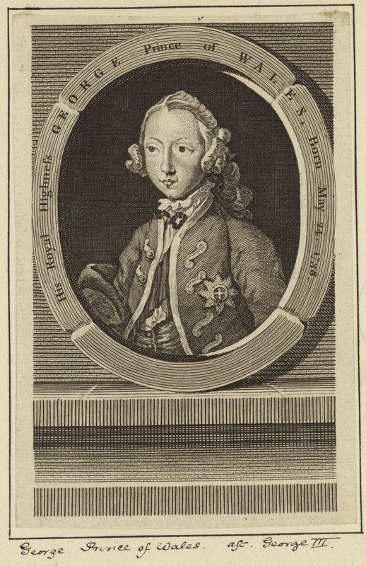 Portræt af George, Prince of Wales af English School
