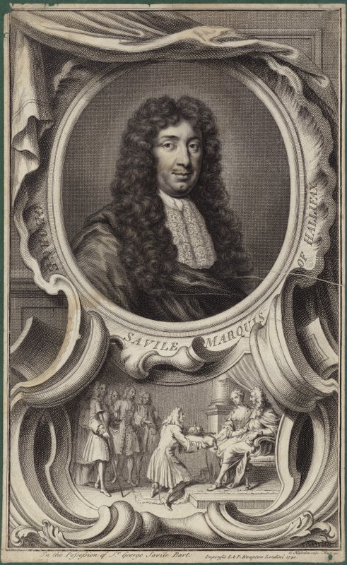 Portræt af George Savile, Marquess of Halifax af English School