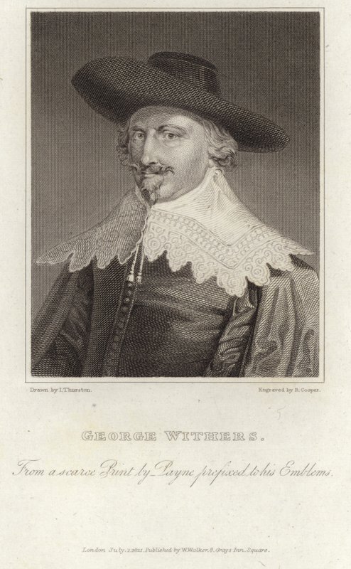 Portræt af George Wither af English School