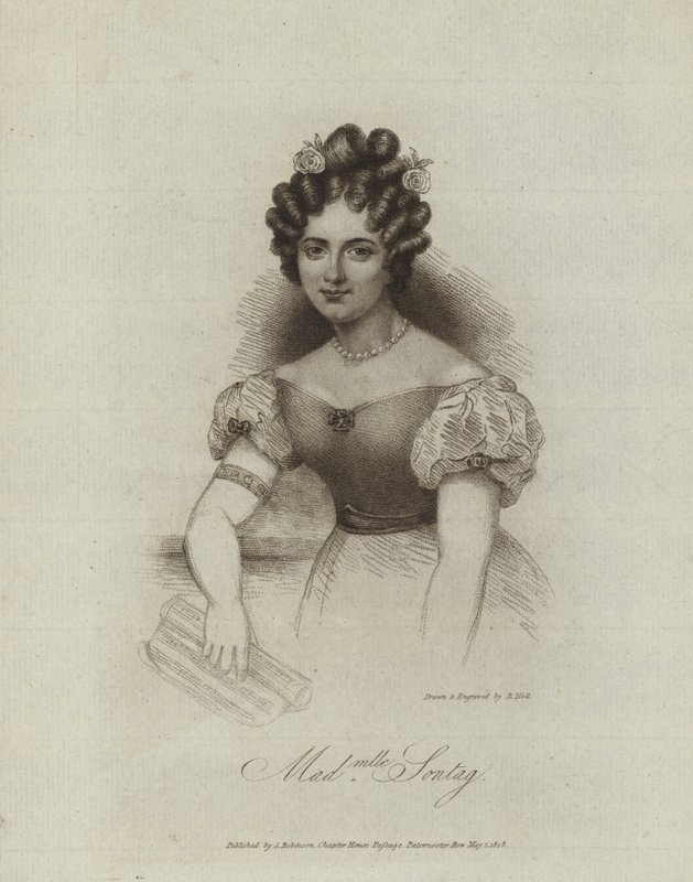 Portræt af Henriette Sontag af English School