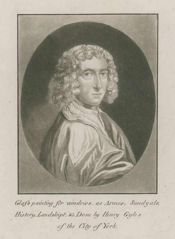 Portræt af Henry Gyles, glasmaler af English School