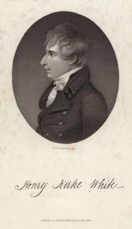 Portræt af Henry Kirke White af English School