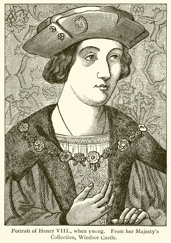Portræt af Henrik VIII, da han var ung af English School