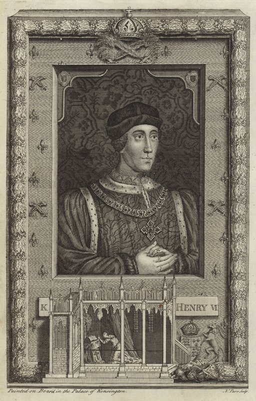 Portræt af Henrik VI af England af English School