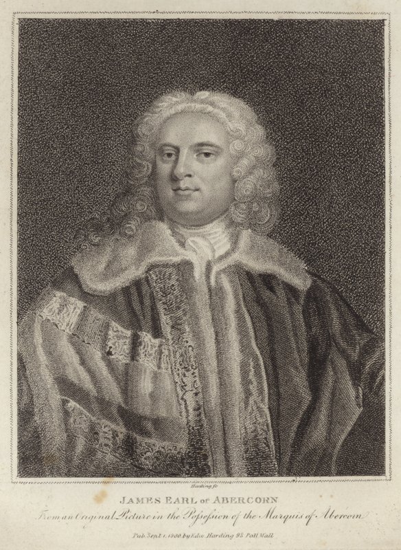 Portræt af James Hamilton, jarl af Abercorn af English School