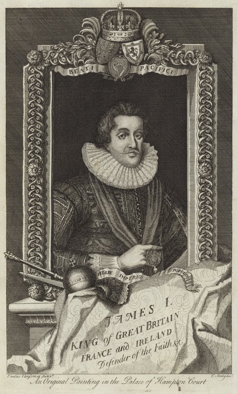 Portræt af James I af Storbritannien og Irland af English School