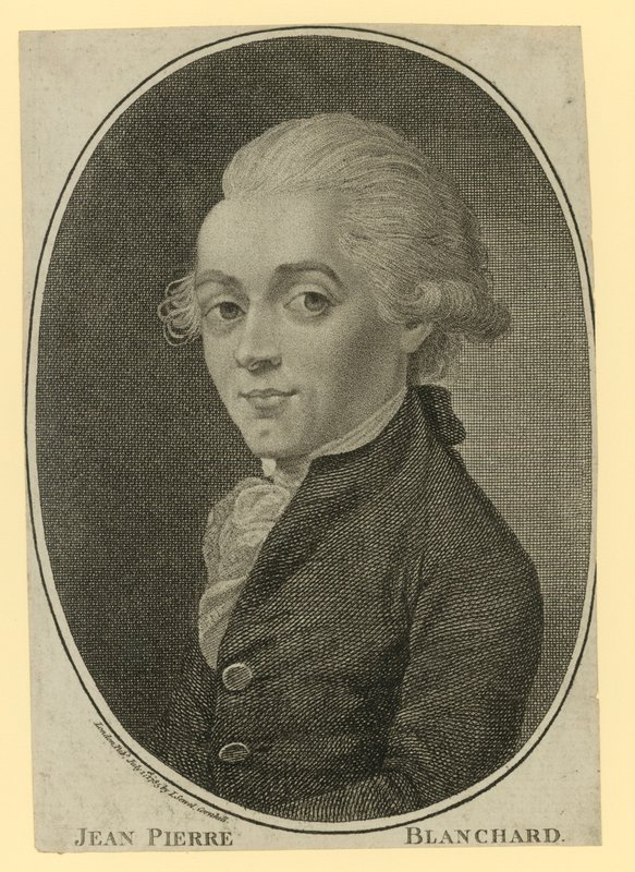 Portræt af Jean-Pierre Blanchard af English School