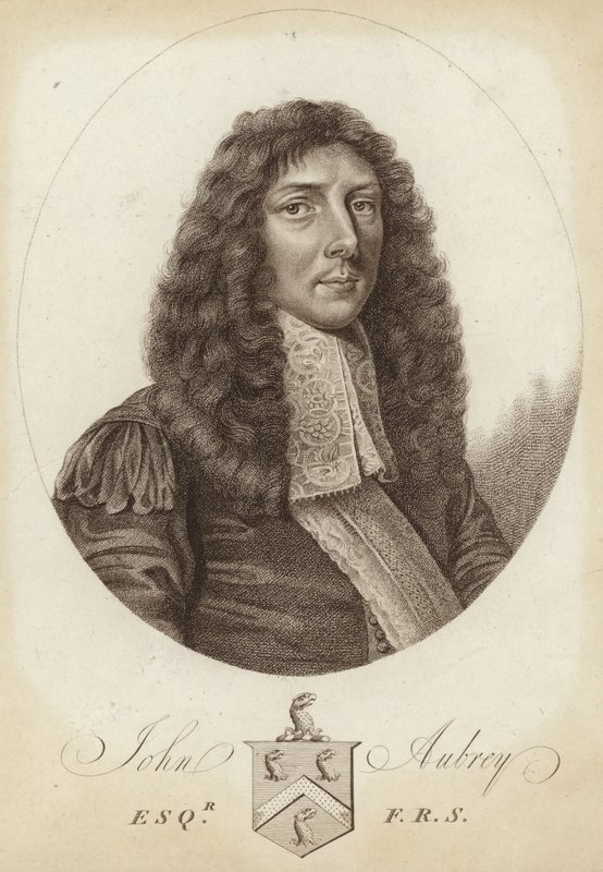 Portræt af John Aubrey af English School