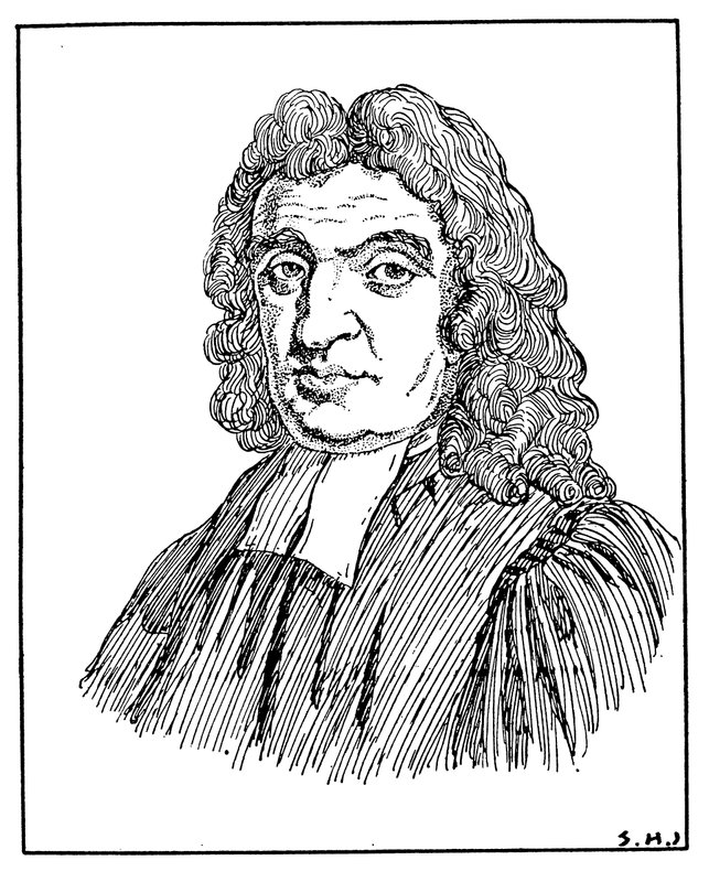 Portræt af John Flamstead af English School