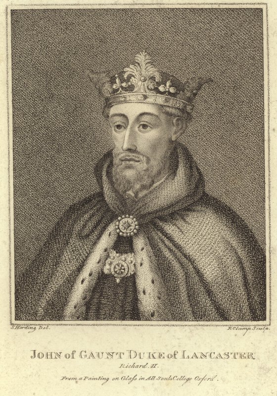 Portræt af John of Gaunt, hertug af Lancaster af English School