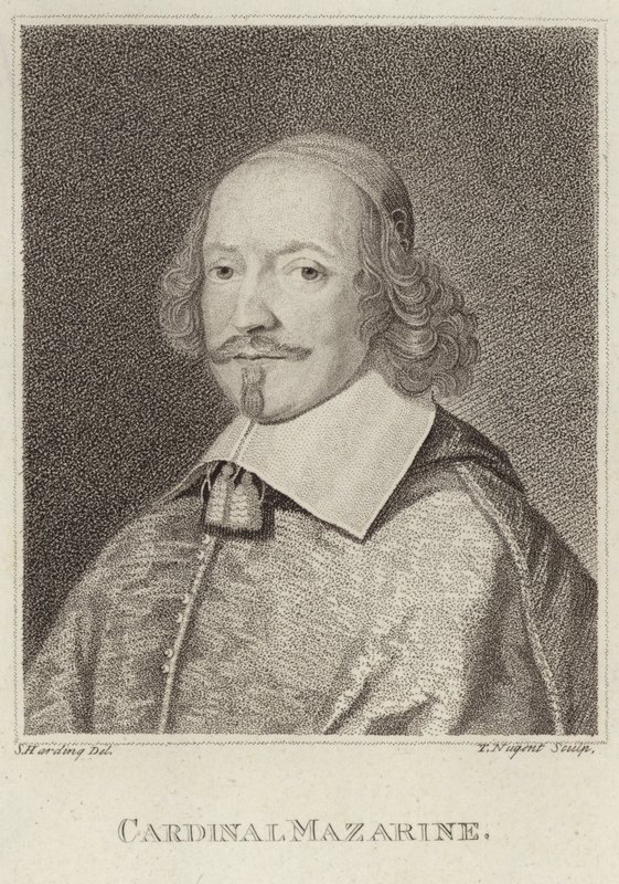Portræt af Jules Mazarin af English School
