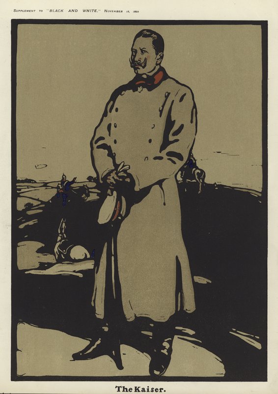 Portræt af kejser Wilhelm II af English School