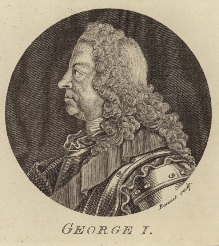 Portræt af kong George I af Storbritannien og Irland af English School