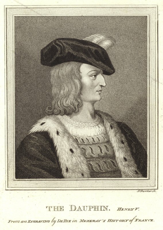 Portræt af kong Henrik V af Frankrig af English School