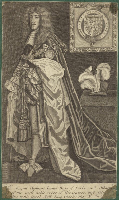 Portræt af kong James II af England af English School