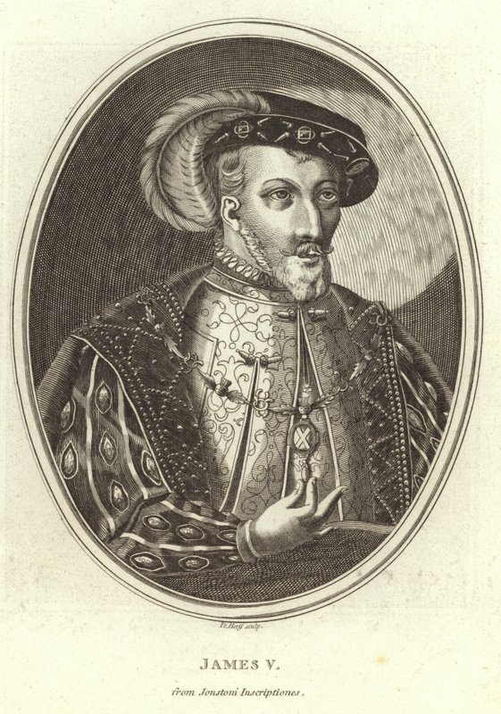 Portræt af King James V af English School