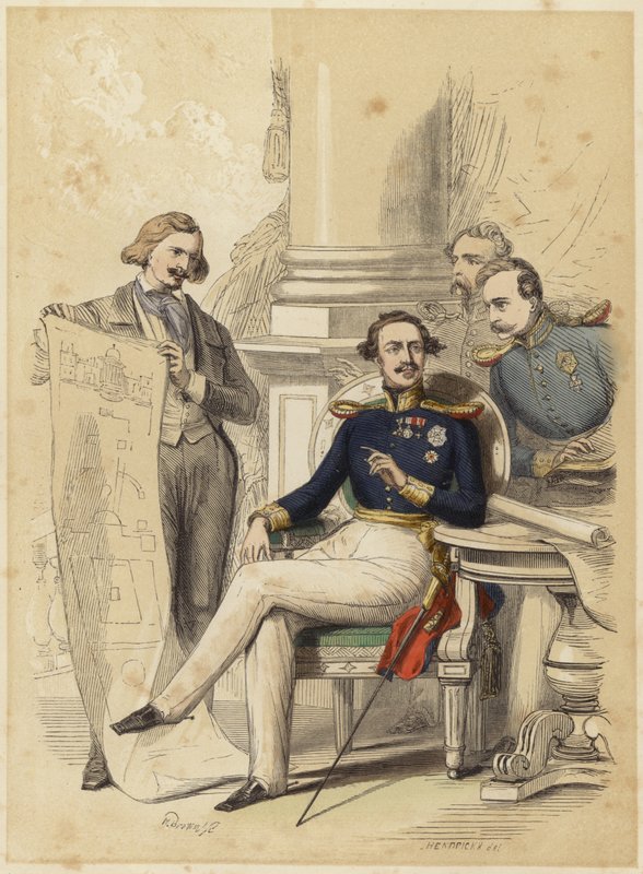 Portræt af kong Ludwig II af Bayern (farvestik) af English School