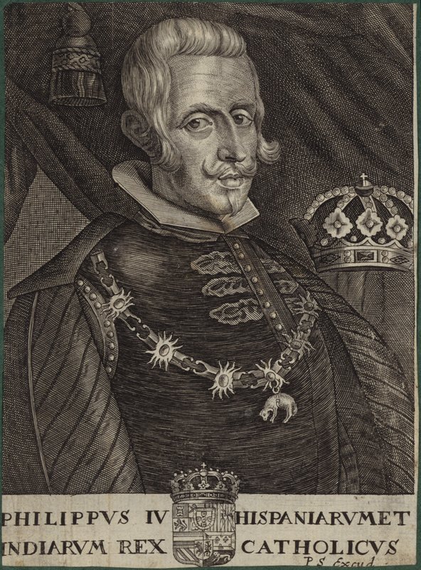 Portræt af kong Filip IV af Spanien af English School