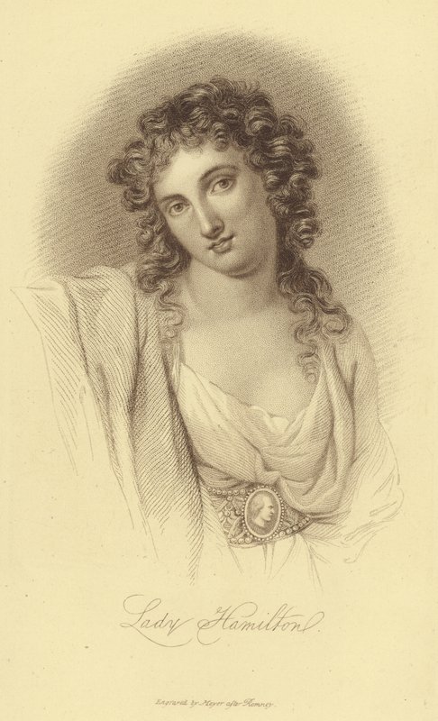 Portræt af Lady Hamilton (gravering) af English School