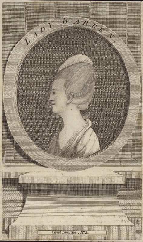 Portræt af Lady Warren af English School