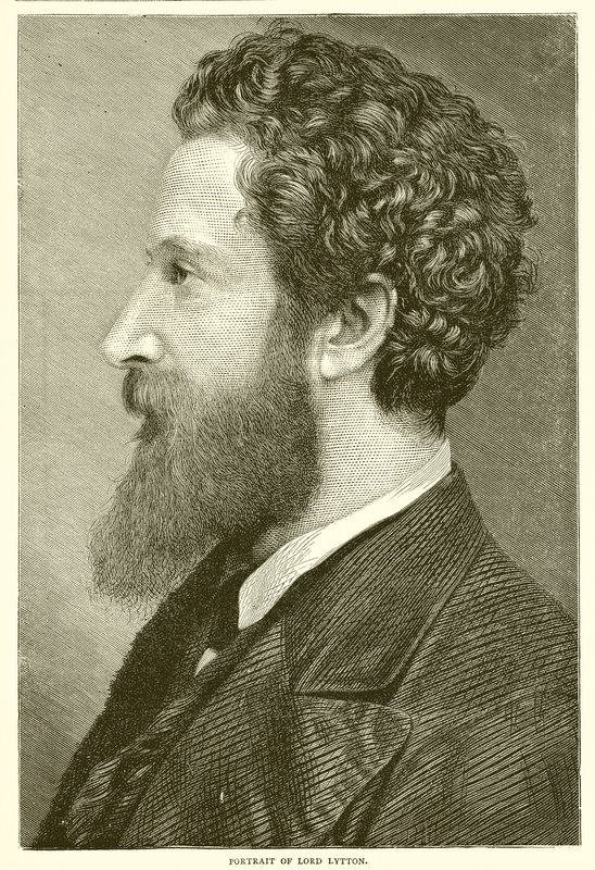 Portræt af Lord Lytton af English School