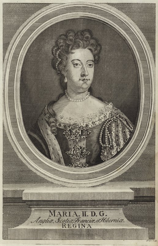 Portræt af Mary II af England af English School