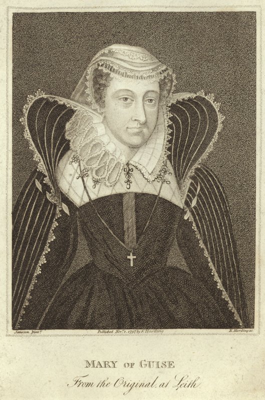 Portræt af Mary, Queen of Scots af English School