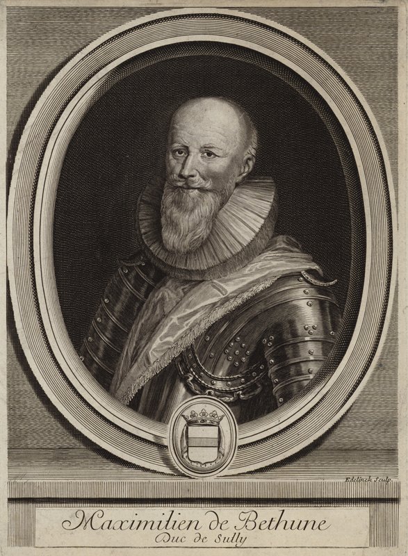 Portræt af Maximilien de Bethune, hertug af Sully af English School