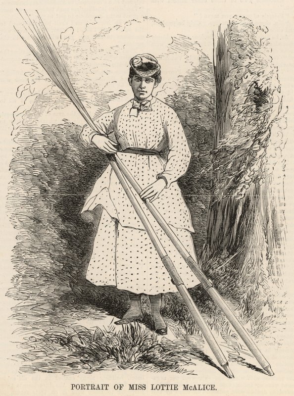 Portræt af Miss Lottie McAlice af English School