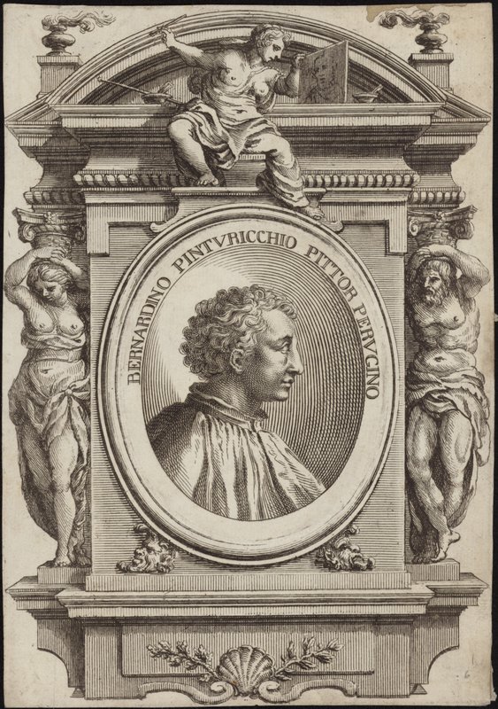 Portræt af Pintoricchio af English School