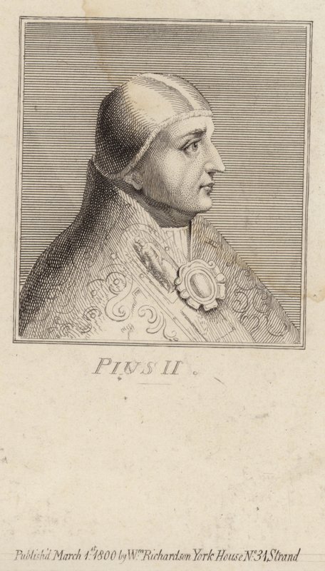 Portræt af pave Pius II af English School