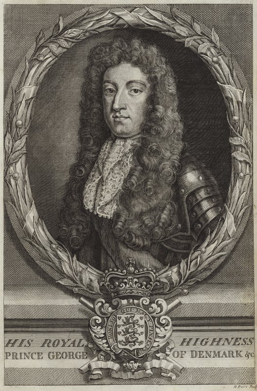 Portræt af Prins George af Danmark af English School
