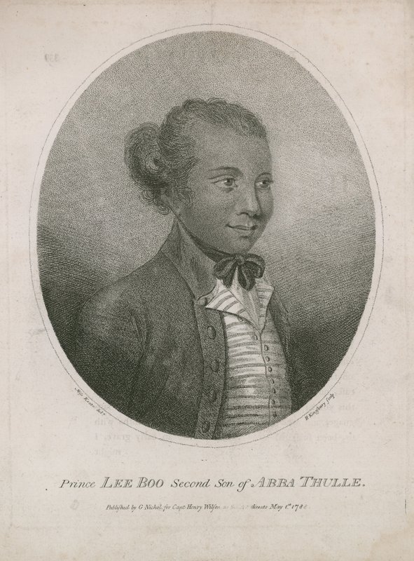 Portræt af Prins Lee Boo af Palau af English School