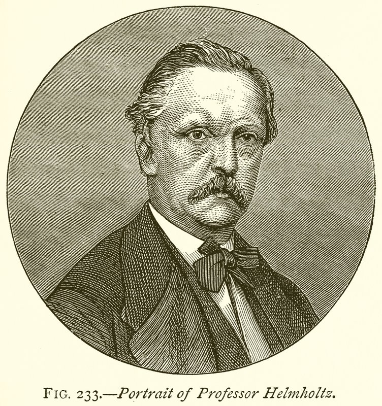 Portræt af professor Helmholtz af English School