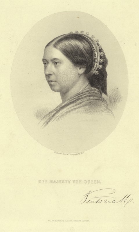 Portræt af dronning Victoria af English School